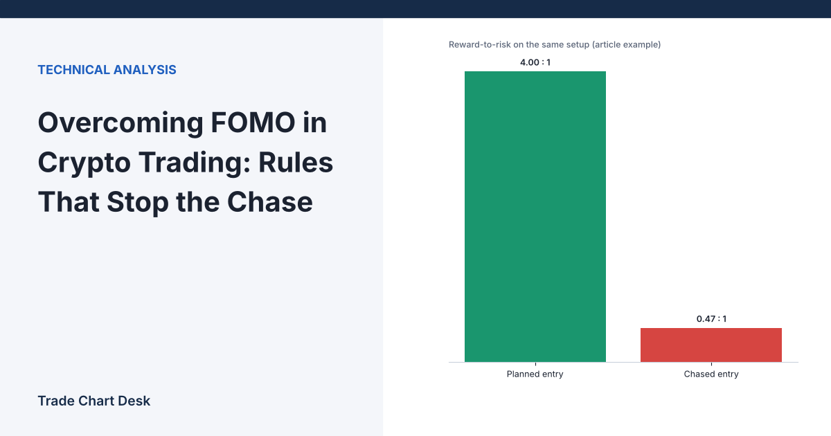 Illustrative chart for the article "Overcoming FOMO in Crypto Trading: Rules That Stop the Chase"
