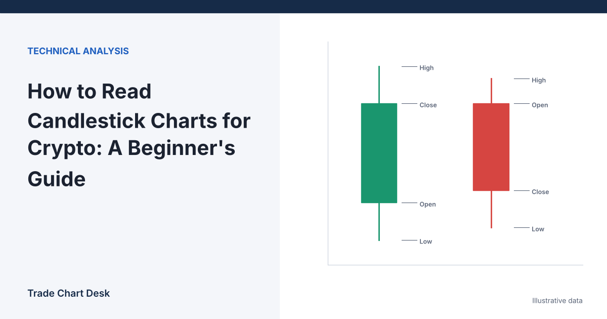 Illustrative chart for the article "How to Read Candlestick Charts for Crypto: A Beginner’s Guide"