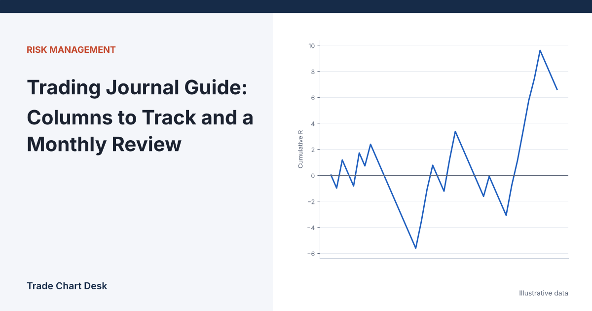 Illustrative chart for the article "Trading Journal Guide: Columns to Track and a Monthly Review"