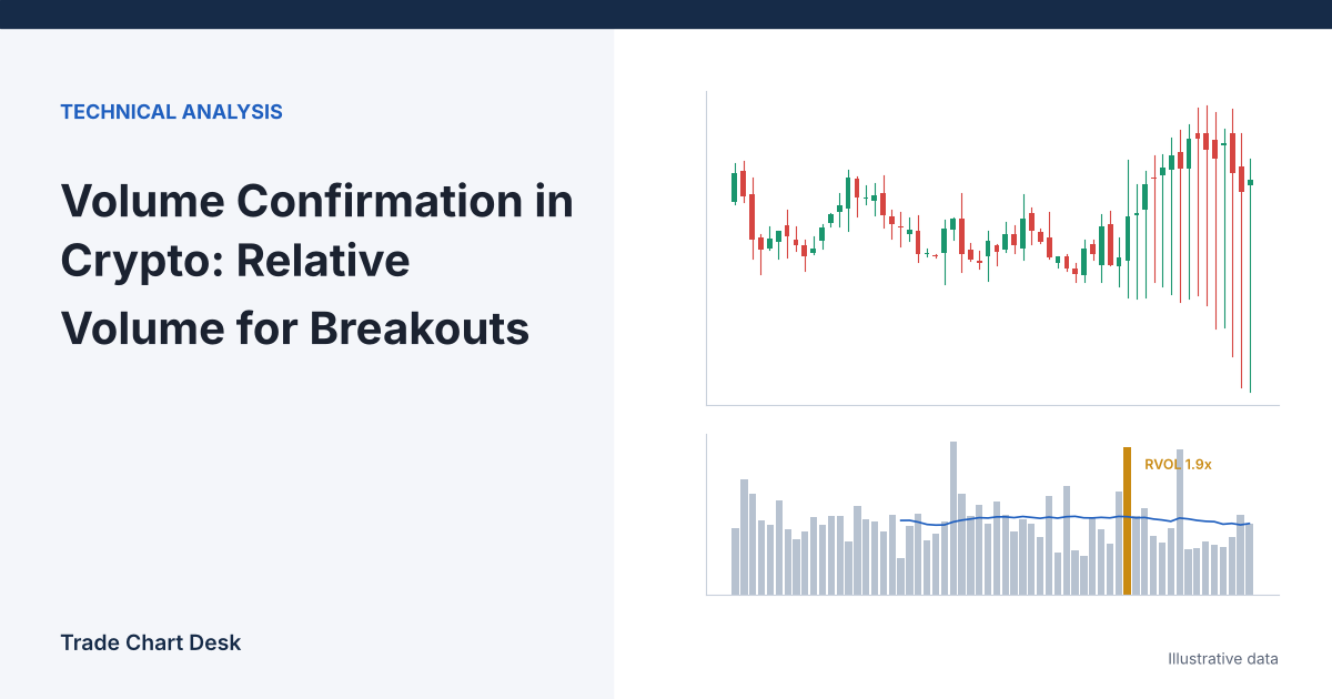 Illustrative chart for the article "Volume Confirmation in Crypto: Relative Volume for Breakouts"