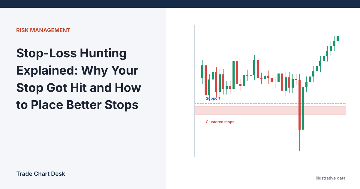Illustrative chart for the article "Stop-Loss Hunting Explained: Why Your Stop Got Hit and How to Place Better Stops"